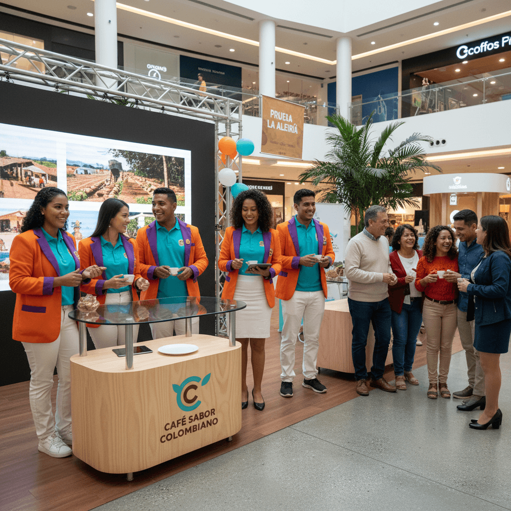 Activación BTL con público en centro comercial